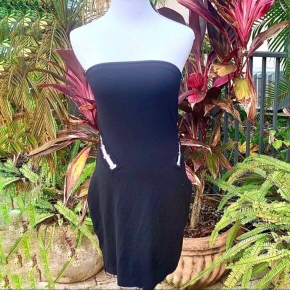 Express Strapless Cut Out Dress - Picture 2 of 7